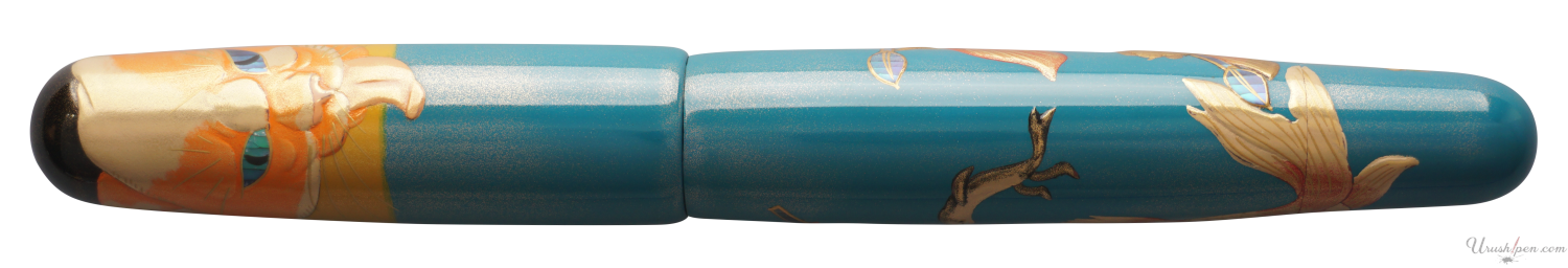 Danitrio Cat & Fishes Maki-E on Mikado Fountain Pen