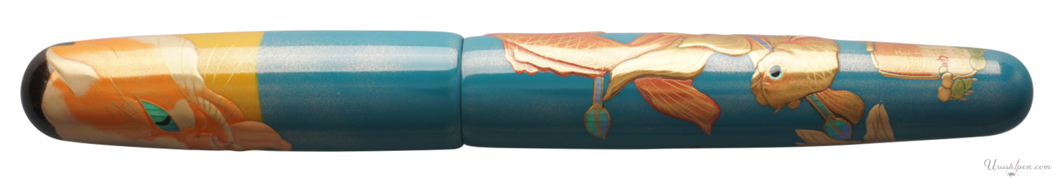 Danitrio Cat & Fishes Maki-E on Mikado Fountain Pen