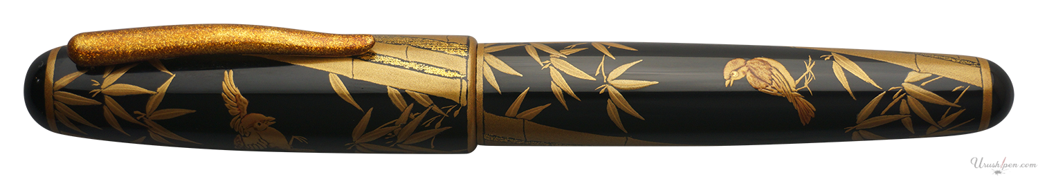 Danitrio Katamigawari Birds and Bamboo Maki-E on Takumi Fountain Pen