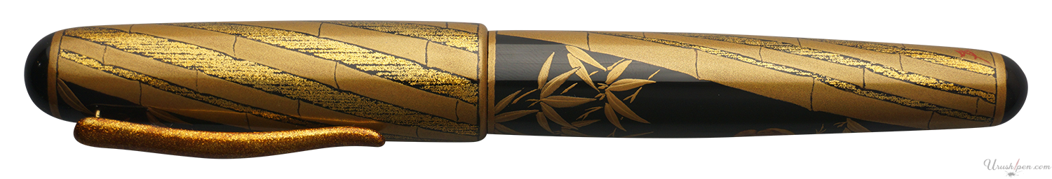 Danitrio Katamigawari Birds and Bamboo Maki-E on Takumi Fountain Pen