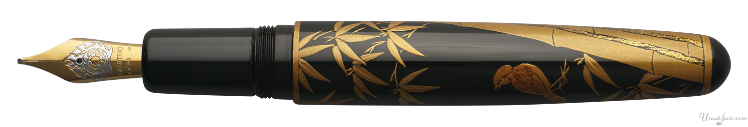 Danitrio Katamigawari Birds and Bamboo Maki-E on Takumi Fountain Pen