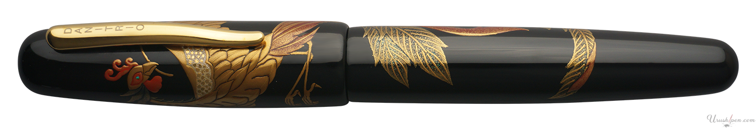 Danitrio Phoenix Maki-E w/ Black Background on Takumi Fountain Pen