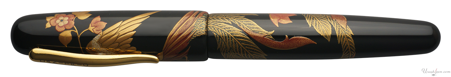 Danitrio Phoenix Maki-E w/ Black Background on Takumi Fountain Pen