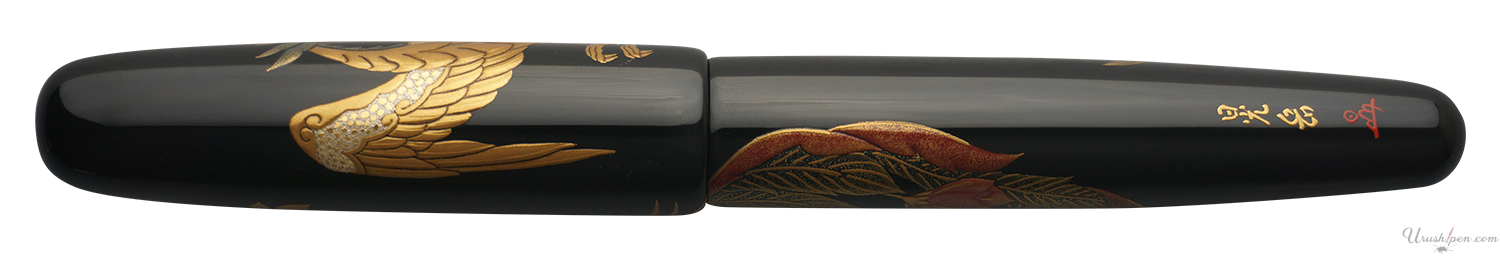 Danitrio Phoenix Maki-E w/ Black Background on Takumi Fountain Pen