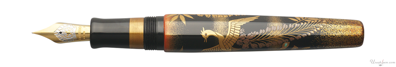 Danitrio Phoenix Birds & Wisteria Maki-E on Hakkaku Fountain Pen