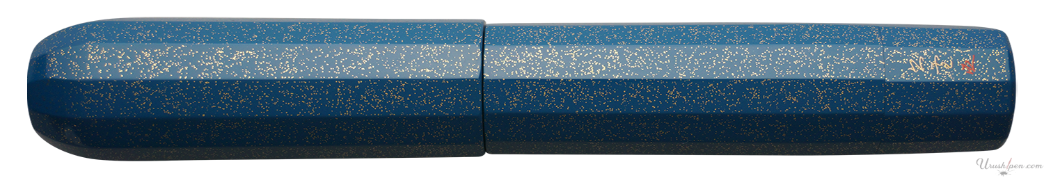 Danitrio Nashiji-nuri in Blue on Junikaku Fountain Pen