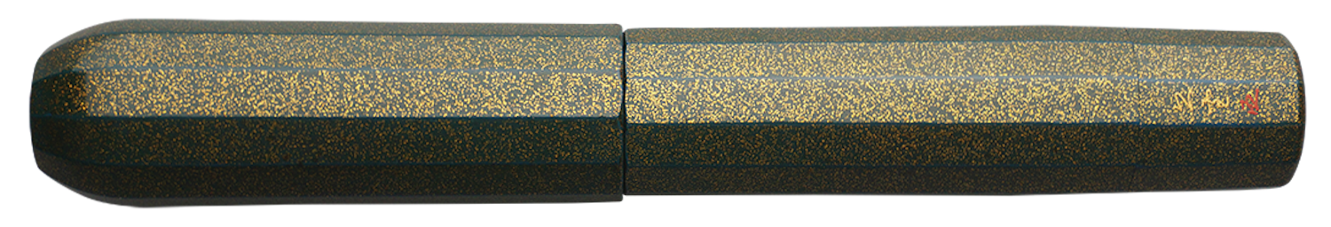 Danitrio Nashiji-nuri in Green on Junikaku Fountain Pen Closed