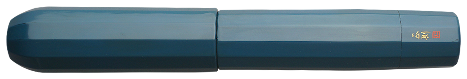 Danitrio Roiro-Migaki in Blue on Junikaku Fountain Pen Closed