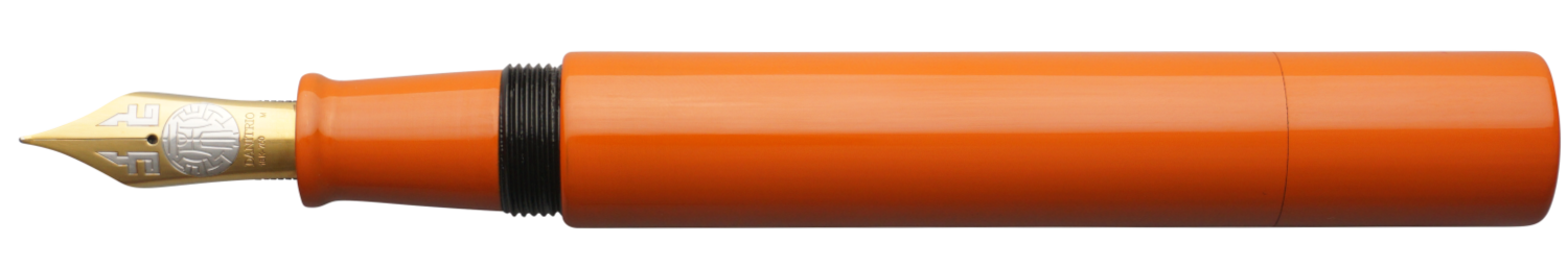 Danitrio Roiro-migaki in Orange on Genkai Fountain Pen