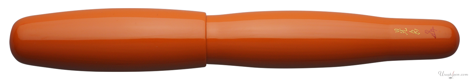 Danitrio Roiro-migaki in Orange on Hyotan Fountain Pen