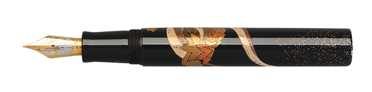 White Snake on the Stream Maki-E on Sho-Genkai (4455954841735)