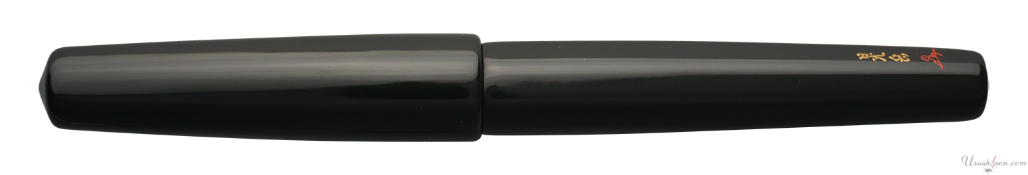 Danitrio Tame-nuri in Black on Hakkaku Fountain Pen