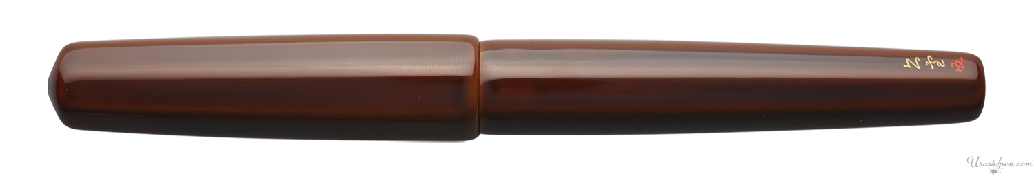 Danitrio Tame-nuri in Red on Hakkaku Fountain Pen