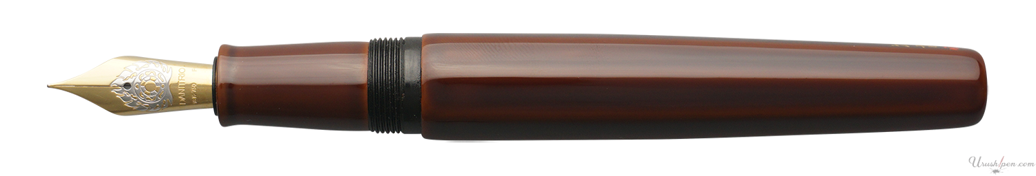 Danitrio Tame-nuri in Red on Hakkaku Fountain Pen