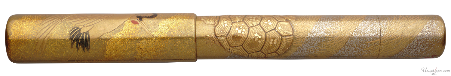 Danitrio Crane & Tortoise Tsuru-Kame Maki-E on Genkai Fountain Pen