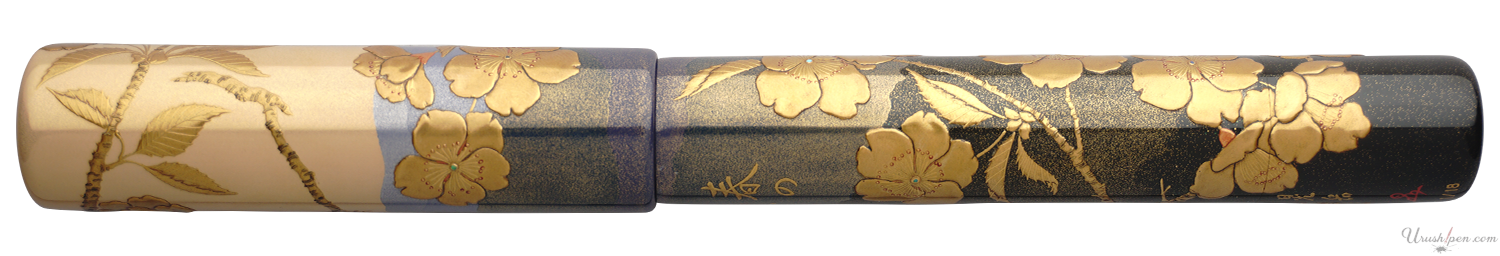 Danitrio Dawn (Spring of 4 Seasons) Maki-E on Genkai Fountain Pen