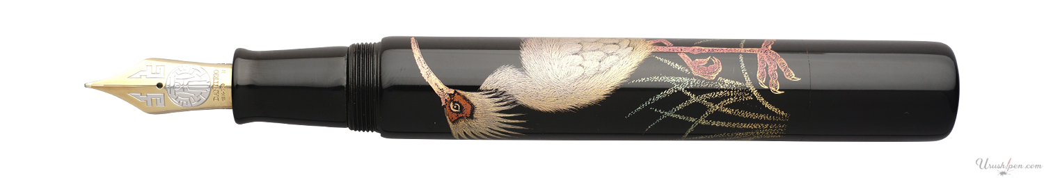 Danitrio Chinkin Toki Bird Maki-E on Genkai Fountain Pen