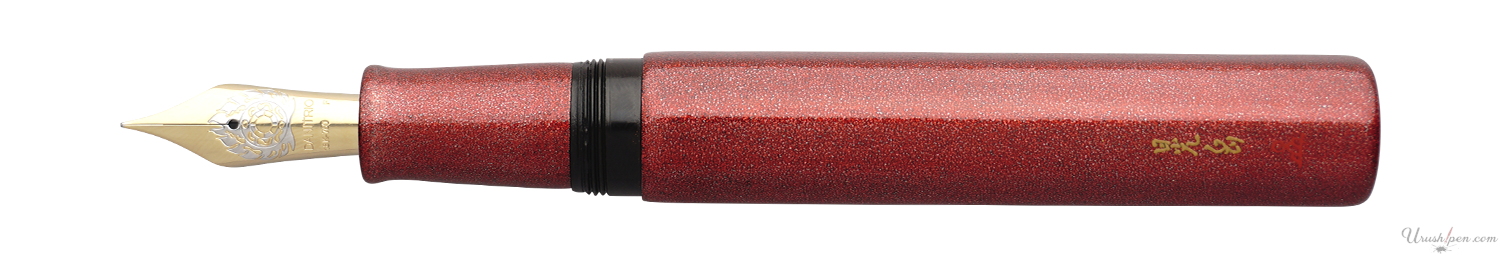 Danitrio Ishimeji in Red on Sho-Hakkaku Fountain Pen