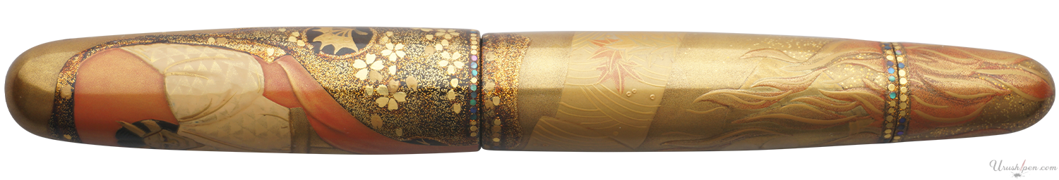Danitrio Aoinoue Maki-E on Mikado Fountain Pen