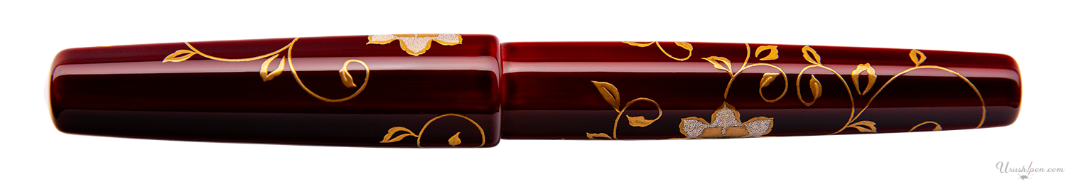 Danitrio Sunflower w/ Red Background on Hakkaku Fountain Pen