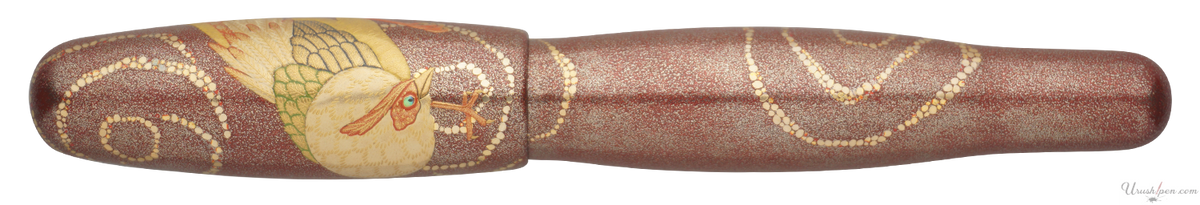 Danitrio Golden Pheasant Maki-E on Hyotan Fountain Pen