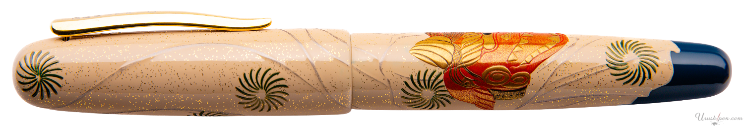 Danitrio Shishi-mai Lion Dancing Maki-E on Takumi Fountain Pen