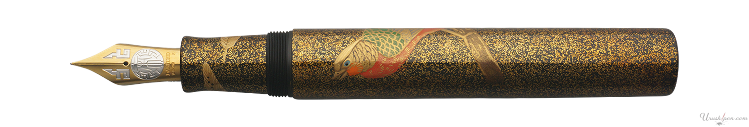 Danitrio Green Pheasant Maki-E on Sho-Genkai Fountain Pen