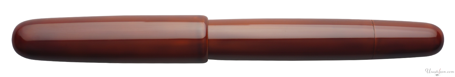 Danitrio Tame-nuri in Bengara Red on Densho Fountain Pen