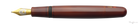 Danitrio Tame-nuri in Bengara Red on Densho Fountain Pen
