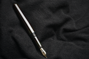 ShiZen Mokuso Ao Tame-nuri on Ranga M4C Fountain Pen