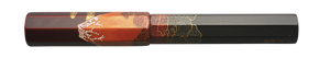 Danitrio Red Mt. Fuji Maki-E on Sho-Hakkaku Fountain Pen Closed