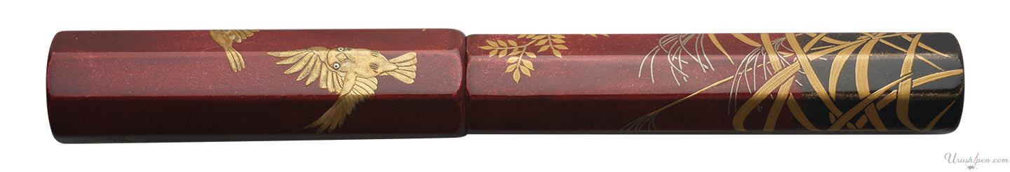 Danitrio Autumn Grass & Birds Maki-E on Sho-Hakkaku Fountain Pen