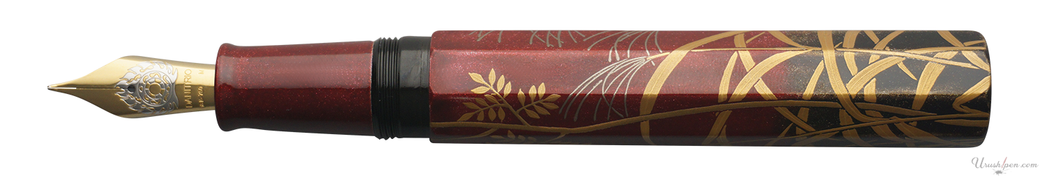 Danitrio Autumn Grass & Birds Maki-E on Sho-Hakkaku Fountain Pen