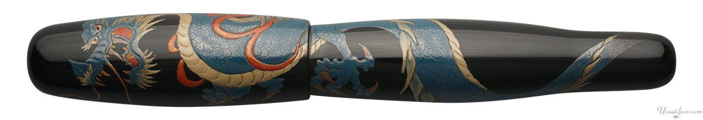 Danitrio Blue Dragon Maki-E on Hyotan Fountain Pen