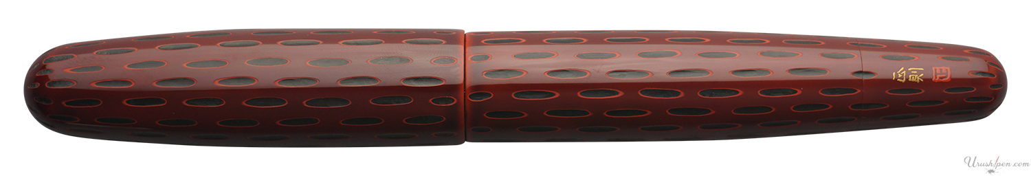 Danitrio Kama-nuri in Red on Mikado Fountain Pen