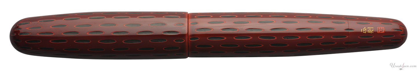 Danitrio Kama-nuri in Red on Mikado Fountain Pen