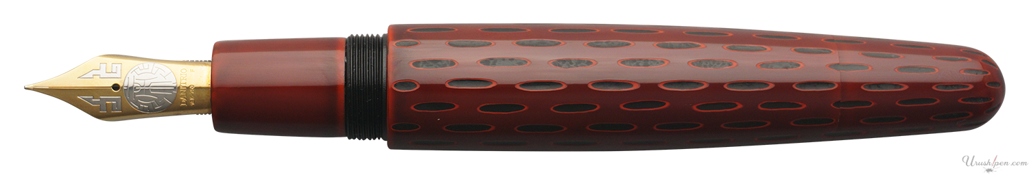 Danitrio Kama-nuri in Red on Mikado Fountain Pen