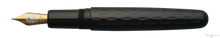 Load image into Gallery viewer, Danitrio Kama-nuri in Blue over Black on Takumi Fountain Pen