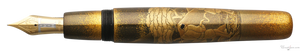 Danitrio Shower Below the Summit Mt. Fuji Maki-E on Mikado Flat-Top Fountain Pen