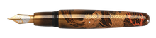 Load image into Gallery viewer, Danitrio Double Dragons Maki-E Mikado Fountain Pen Uncapped