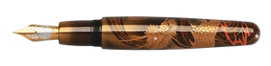 Danitrio Double Dragons Maki-E Mikado Fountain Pen Uncapped