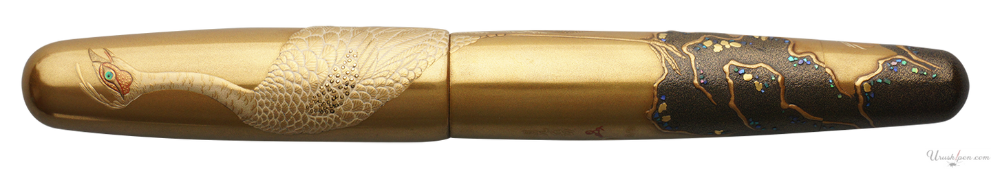 Danitrio Peacock Maki-E on Mikado Fountain Pen