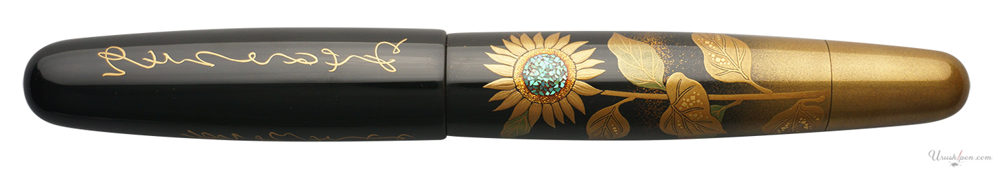 Danitrio Sunflower Maki-E on Mikado Fountain Pen