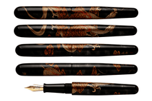 Load image into Gallery viewer, ShiZen Dragon&#39;s Descent Taka-maki-e on Ranga M4C Fountain Pen