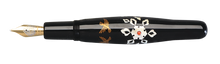Load image into Gallery viewer, Danitrio Kamon Maki-E on Hyotan Fountain Pen Open