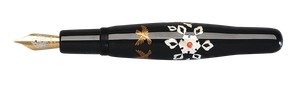 Danitrio Kamon Maki-E on Hyotan Fountain Pen Open