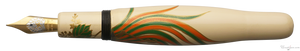 Danitrio Phoenix Maki-E w/ White Background on Hyotan Fountain Pen
