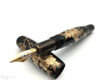 Load image into Gallery viewer, Danitrio Sakura Maki-E on Hyotan Fountain Pen Propped