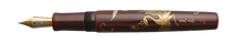 Load image into Gallery viewer, Danitrio Phoenix Bird with Flowers Maki-E on Hakkaku Fountain Pen Open