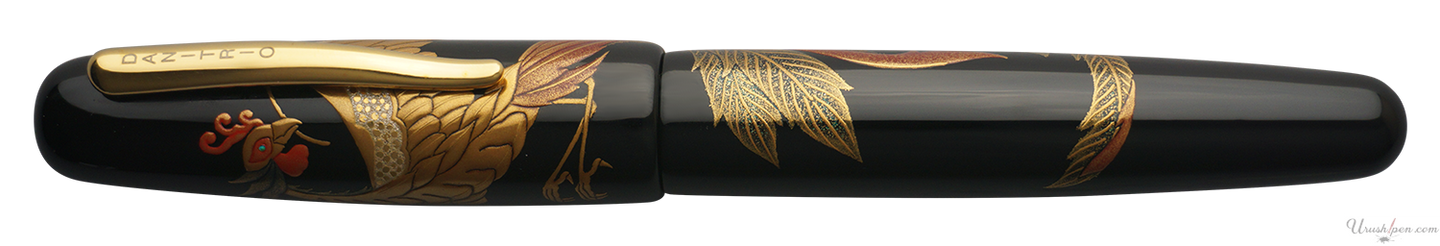 Danitrio Phoenix Maki-E w/ Black Background on Takumi Fountain Pen